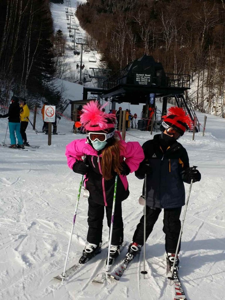 Lake Placid skiing with kids